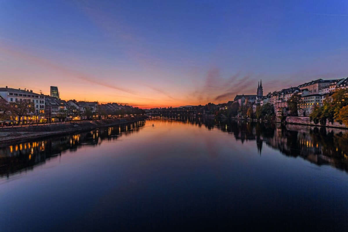 Rhein Panorama Basel Rhine Panorama Basel